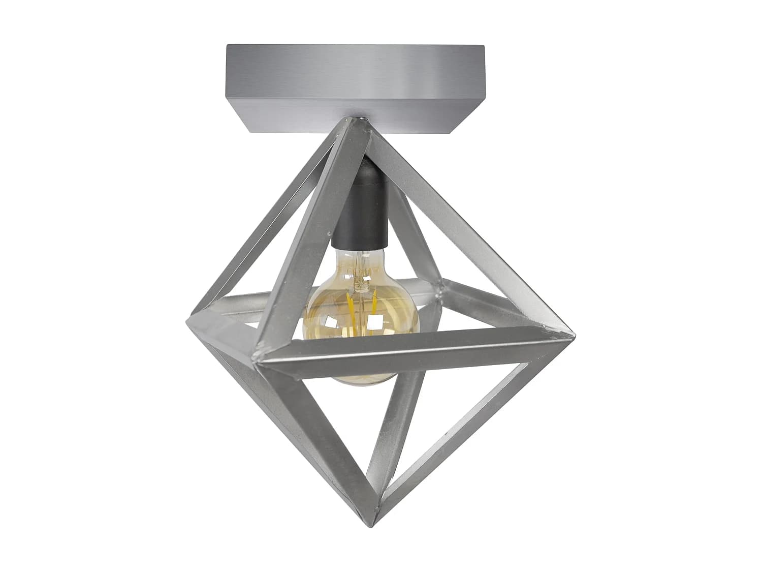 Plafonnier TOSEL ,métal,Aluminium,H32xD30xP30cm