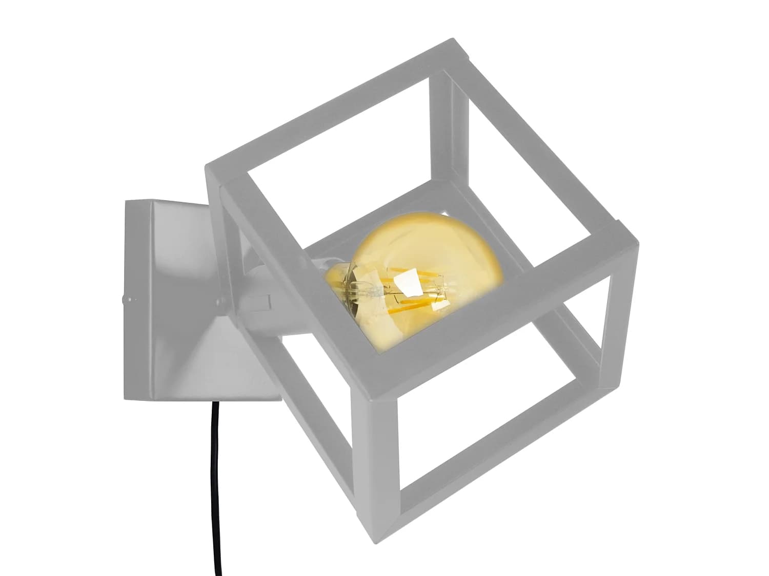 Applique TOSEL ,métal,Aluminium,H30xD27xP27cm