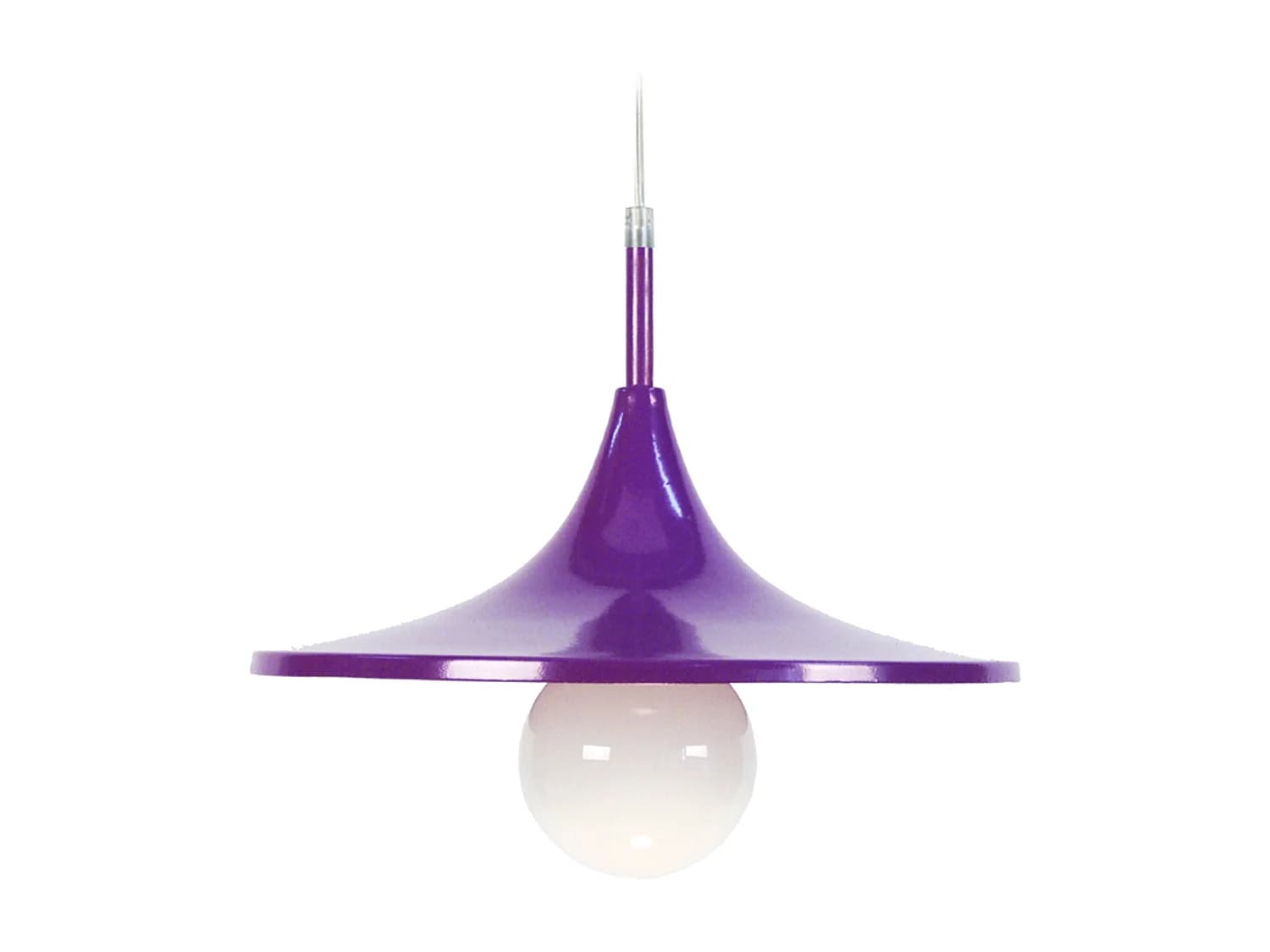 Suspension TOSEL ,métal,Violet ,H70xD 27x P 27cm