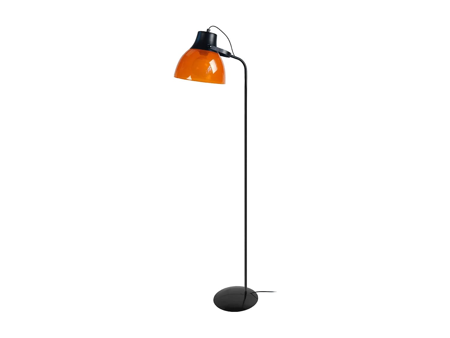 Lampadaire de Bureau TOSEL ,métal,Noir ,H150xD29xP29 cm