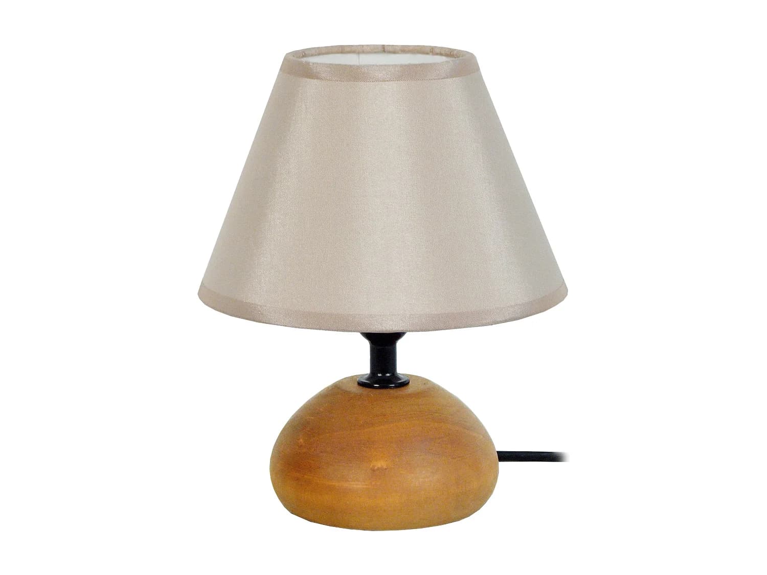 Lampe de Chevet TOSEL ,bois,foncé ,H22xD 16xP16cm