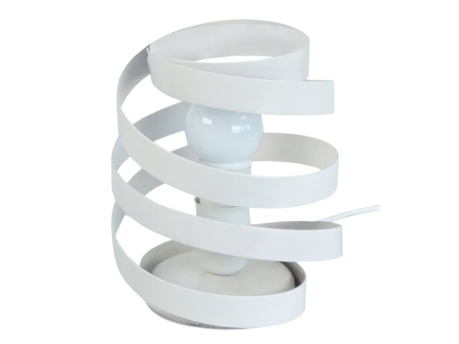 Lampe a Poser TOSEL ,métal,Blanc ,H22xD18xP18cm