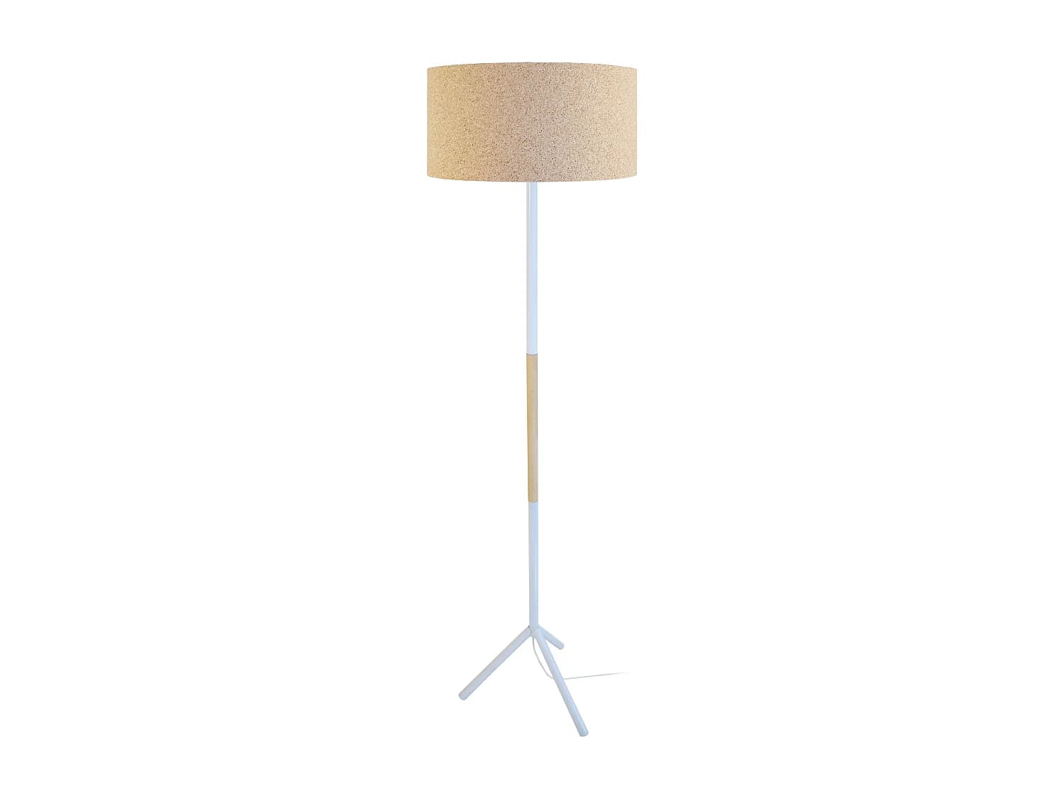 Lampadaire TOSEL ,métal,Blanc ,H160xD 40xP40cm