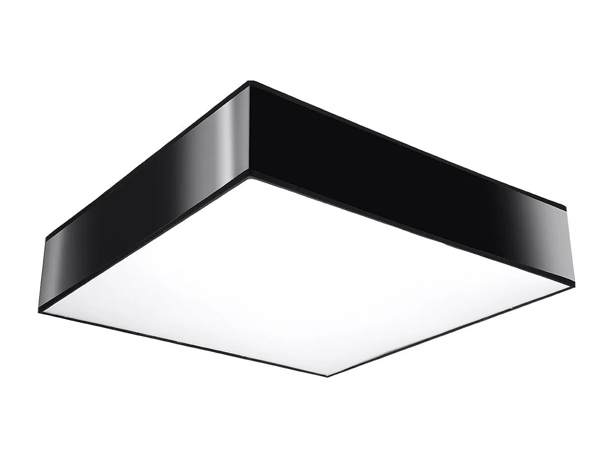 Sollux HORUS Plafonnier Noir 55cm E27