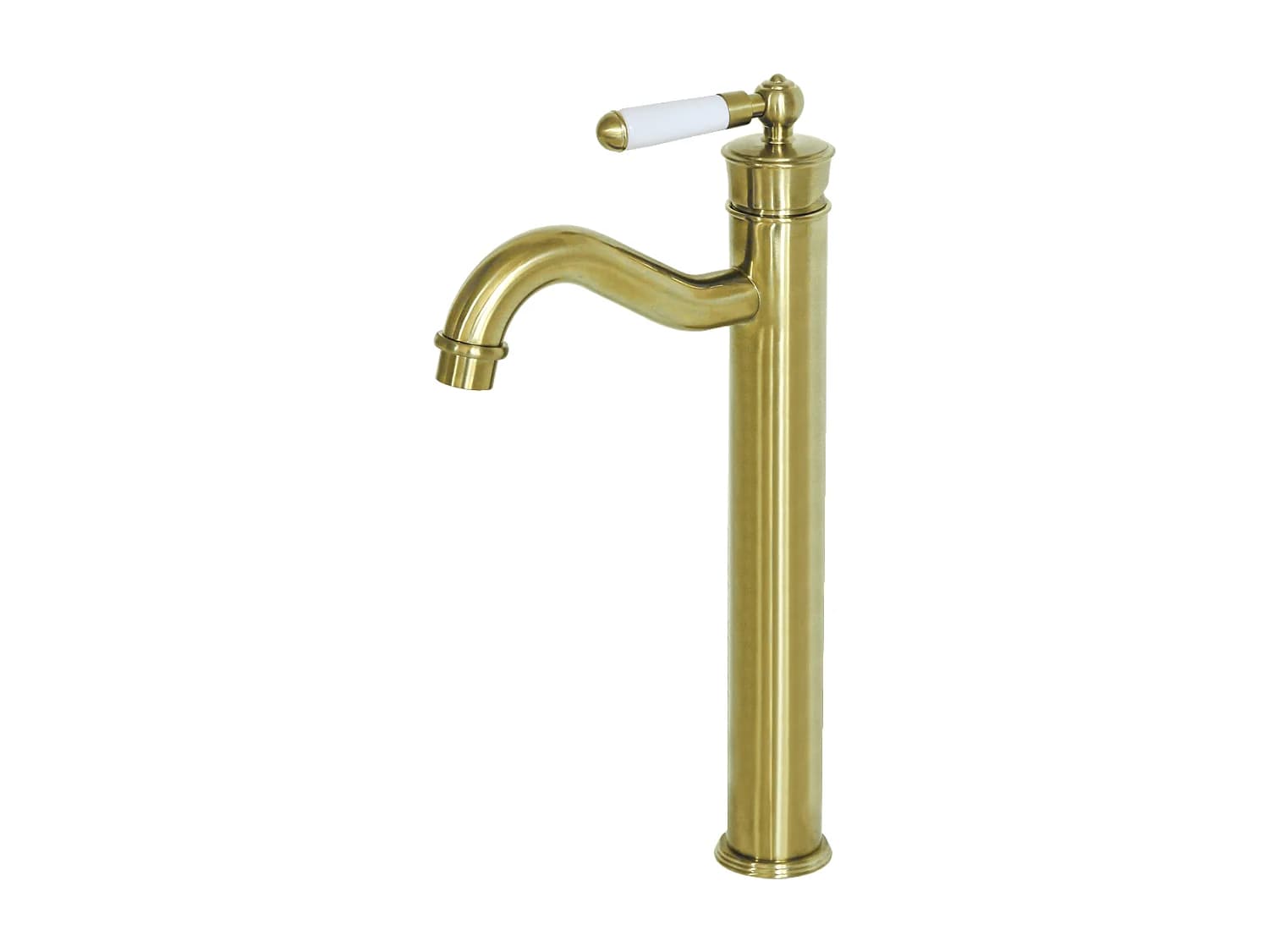 Leeds mitigeur lavabo rétro haut or brossé - Essebagno