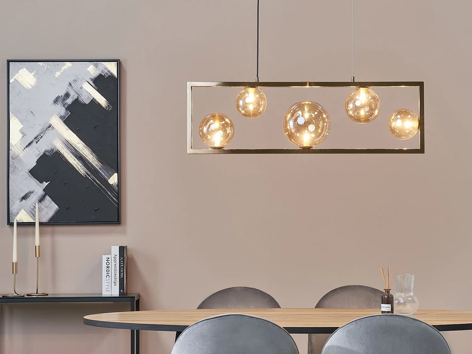 Lampe suspension GEEHI Métal Laiton