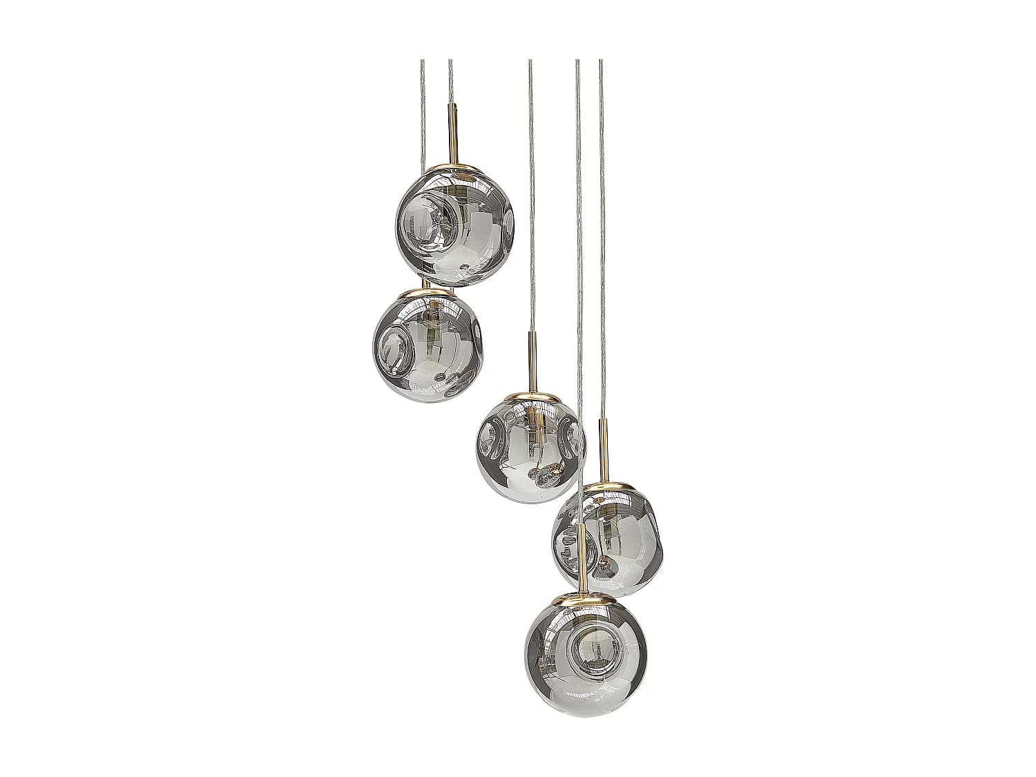 Lampe suspension RALFES Verre Laiton