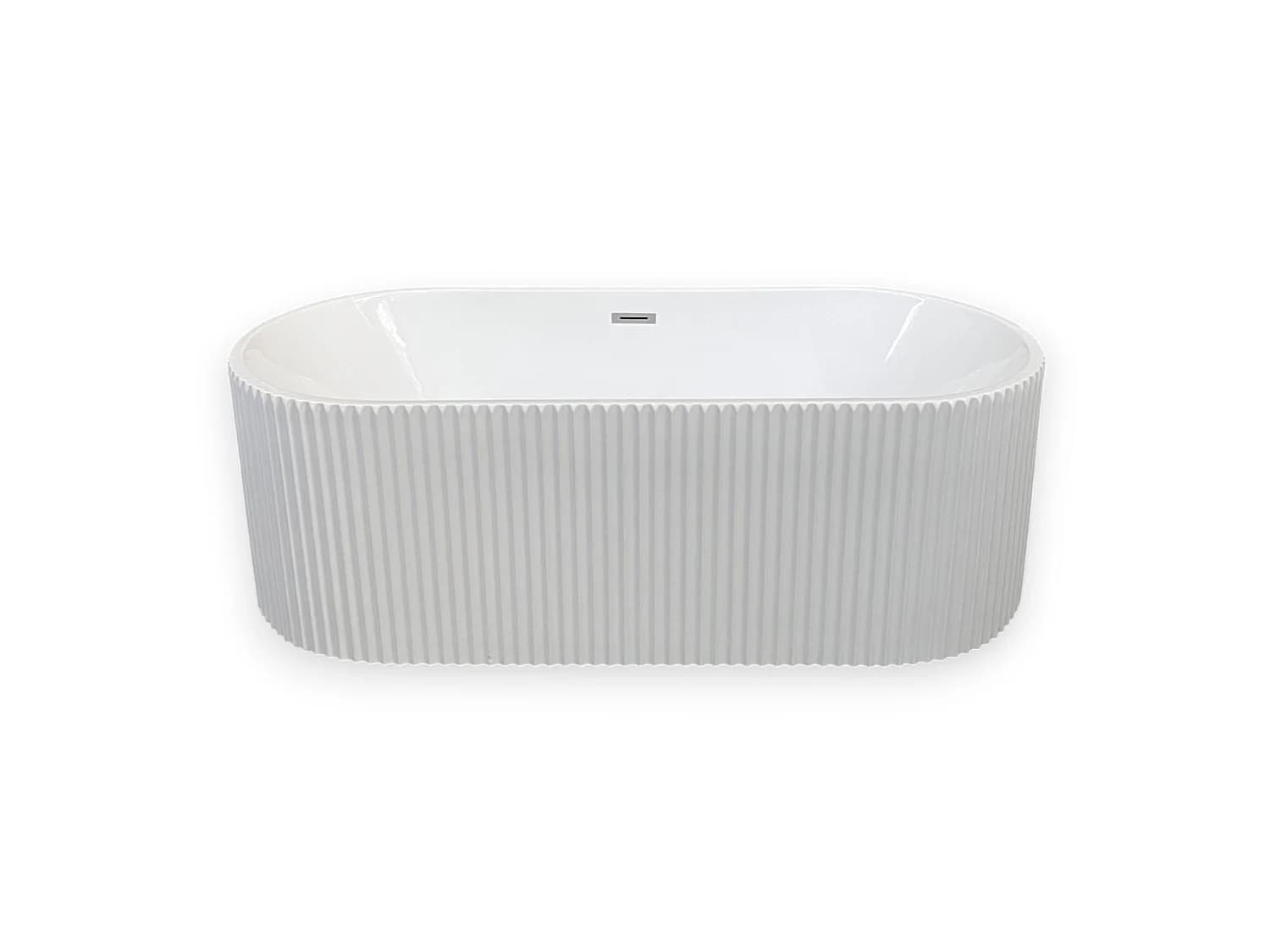 Baignoire ilôt 168 X 74 cm ovale blanc – Hope