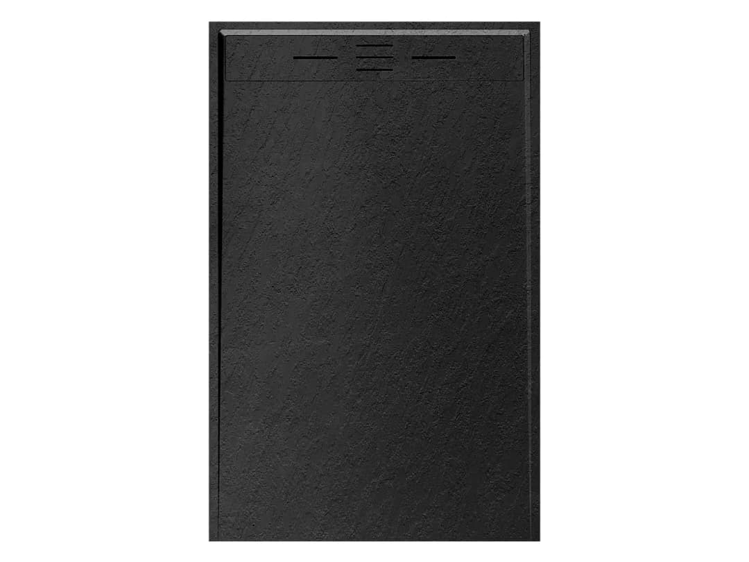 Receveur Résine 120 x 90 Façon Ardoise Noir - Essebagno