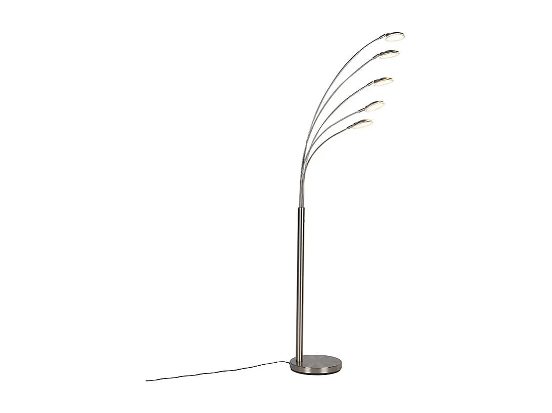 Lampadaire en acier avec LED et variateur tactile - Sixties Trento