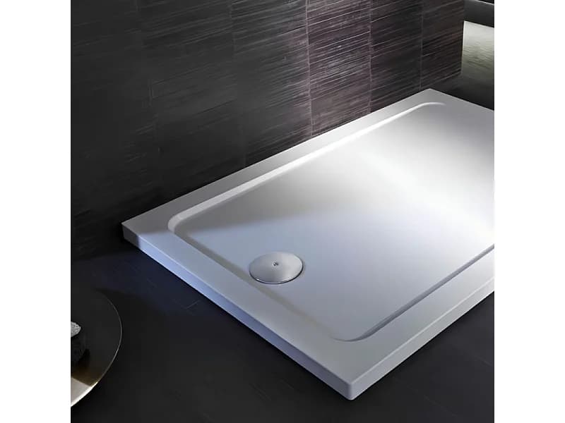 Receveur de douche antidérapant 100 x 80 cm JACOB DELAFON Flight rectangle blanc