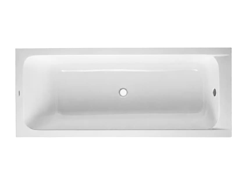 Baignoire droite 170x75 DURAVIT D-Code bonde au centre