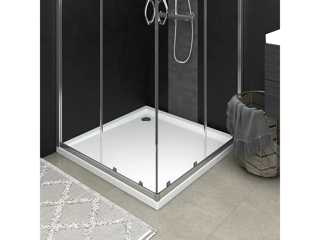 Receveur de douche carré ABS Blanc 80x80 cm WVGQ4210