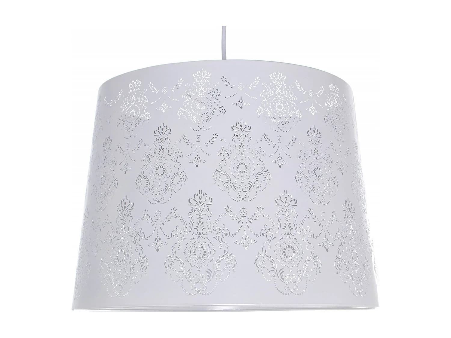 Suspension élégante métal blanc pour intérieur chic