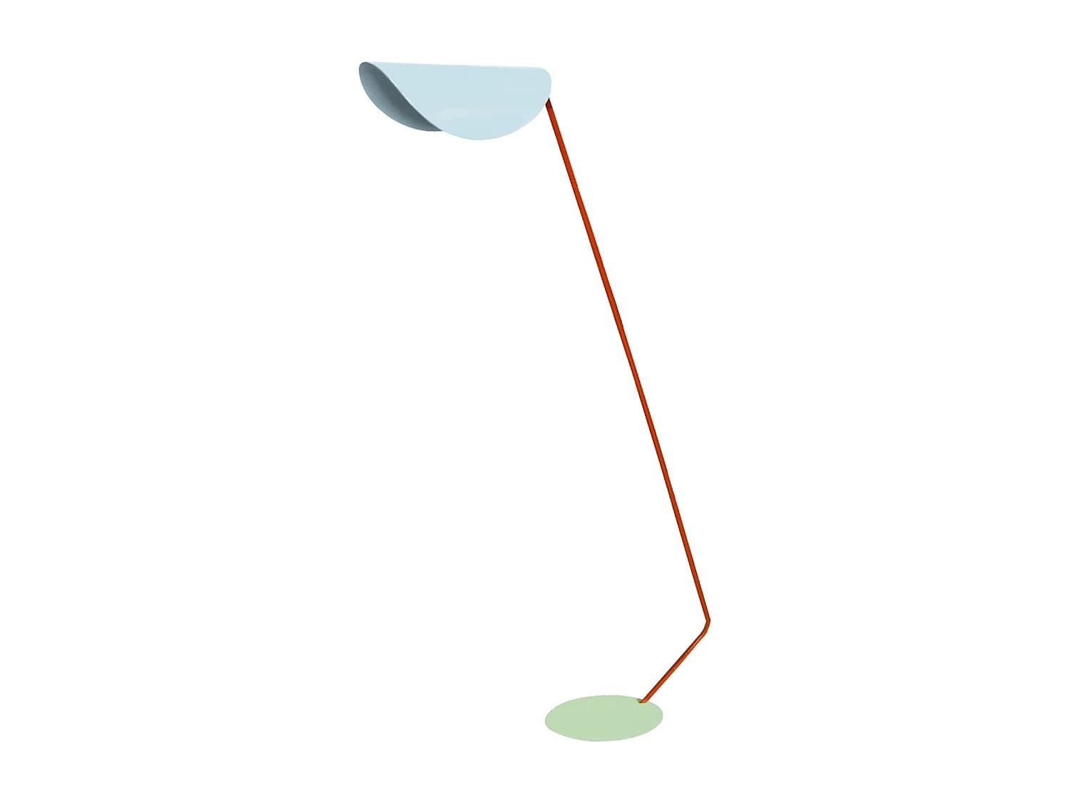 Lampadaire de Bureau TOSEL ,métal,Bleu,H174xD33xP70cm