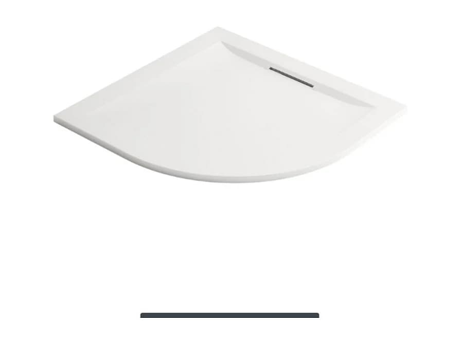 Pack receveur de douche antidérapant 90 x 90 JACOB DELAFON Flight Pure quart de rond blanc + Kit d'étanchéité WEDI + Pieds