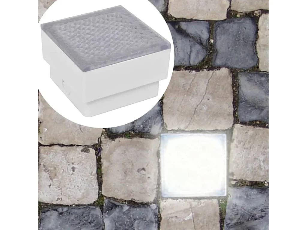 Lampes LED enterrées 12 pcs 100x100x68 mm FR738440
