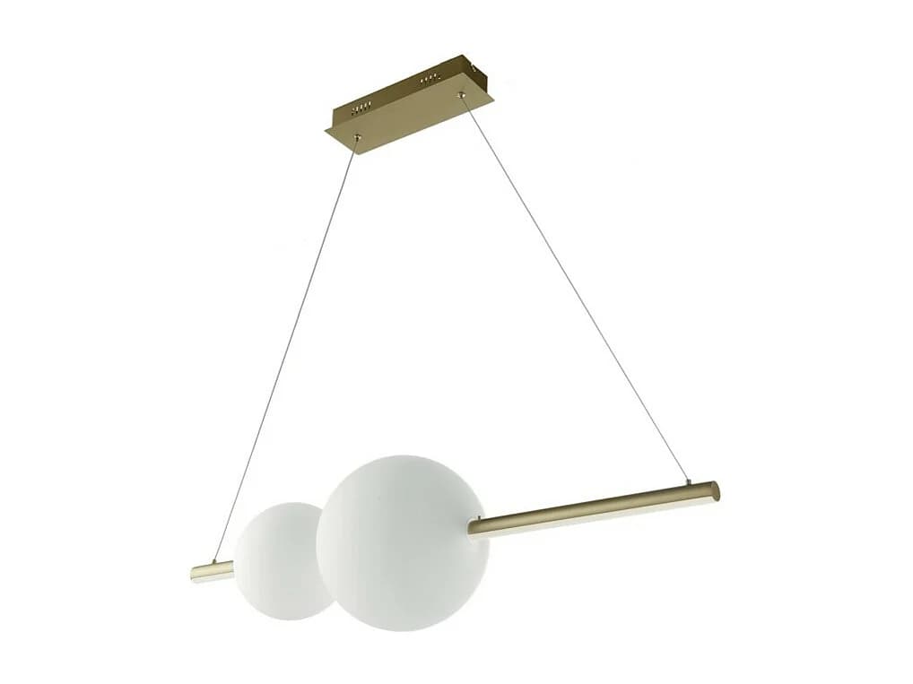 Lustre suspension Fufi LED en métal et verre soufflé par Ondaluce 45w Dimmable 4000k Noir