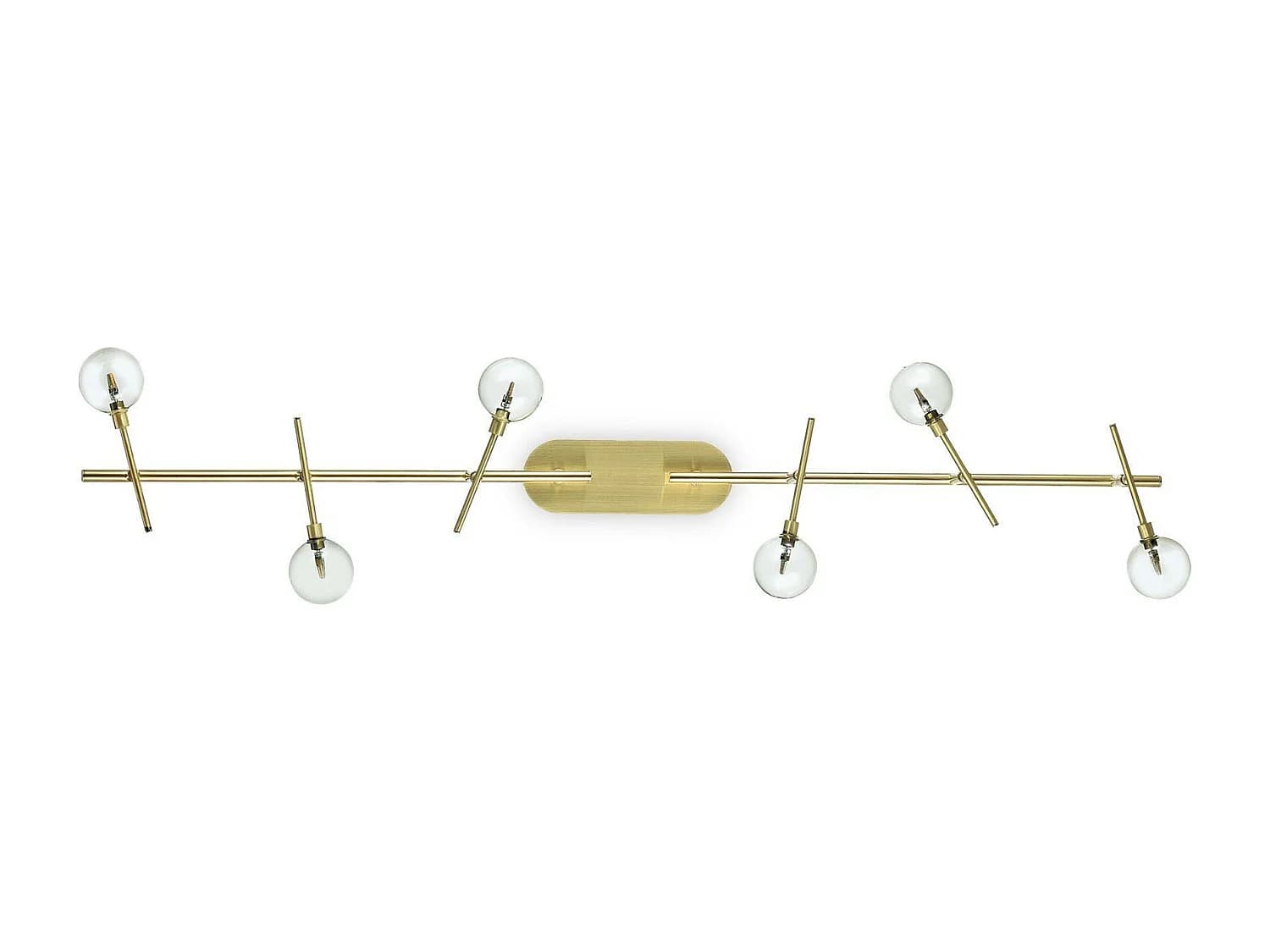 Ideal Lux Maracas Plafonnier à 6 ampoules en laiton antique