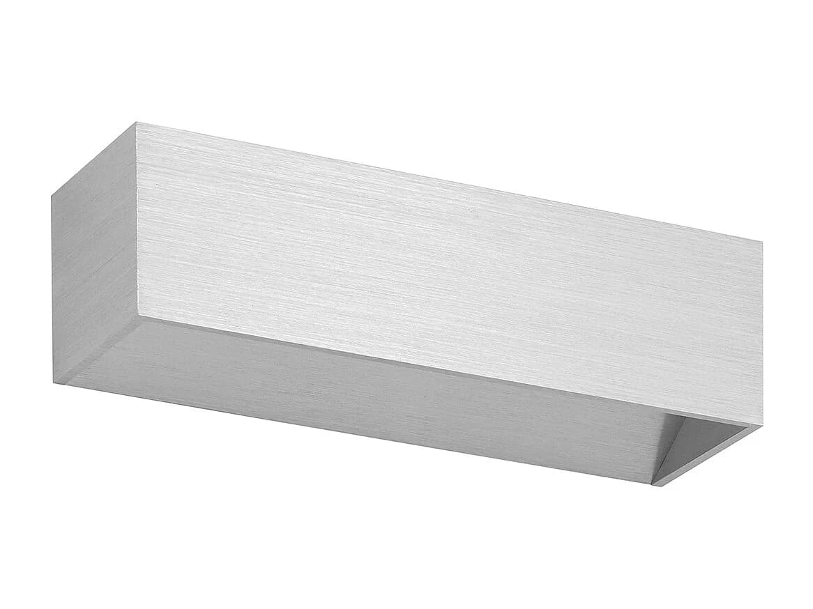 Applique moderne Rett-L.25cm-led 8w-790lm-3k-up&down-aluminium brossé-ip20