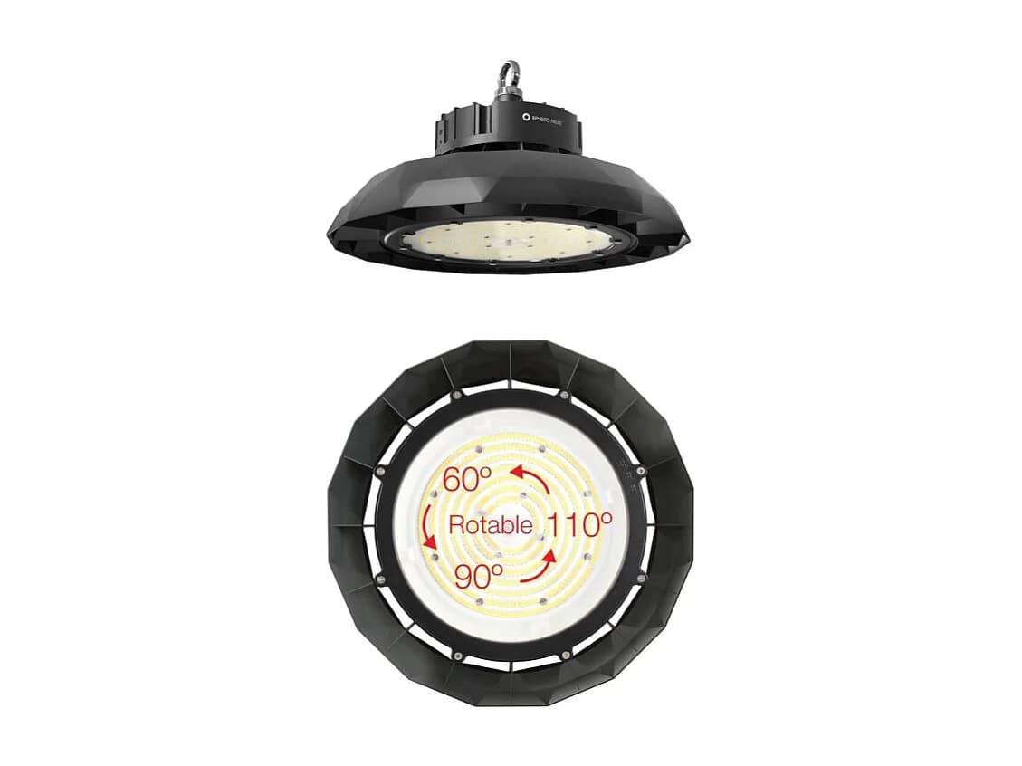 Lampe LED industrielle UFO LENS SWITCH 60W/80W/100W 100-260V