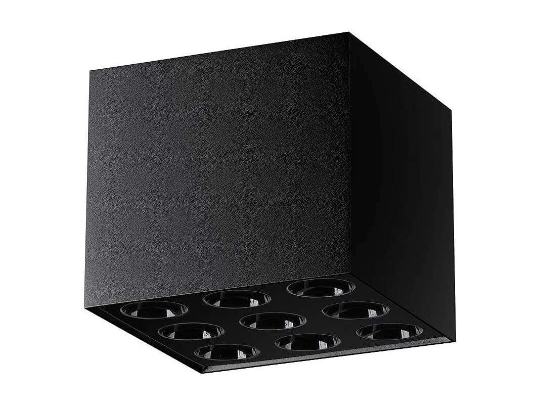 Plafonnier Omega noir LED