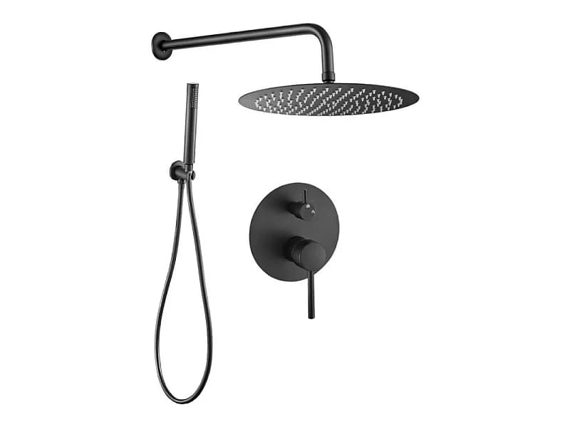 Kit de douche à encastrer TIKO noir mat