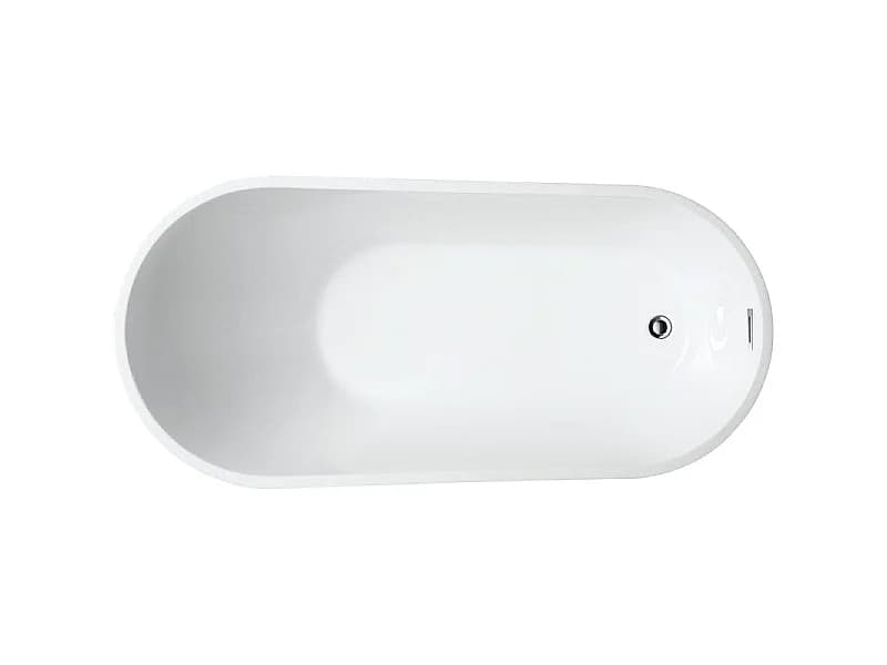 Baignoire îlot design ovale OPRAH blanche 140 cm