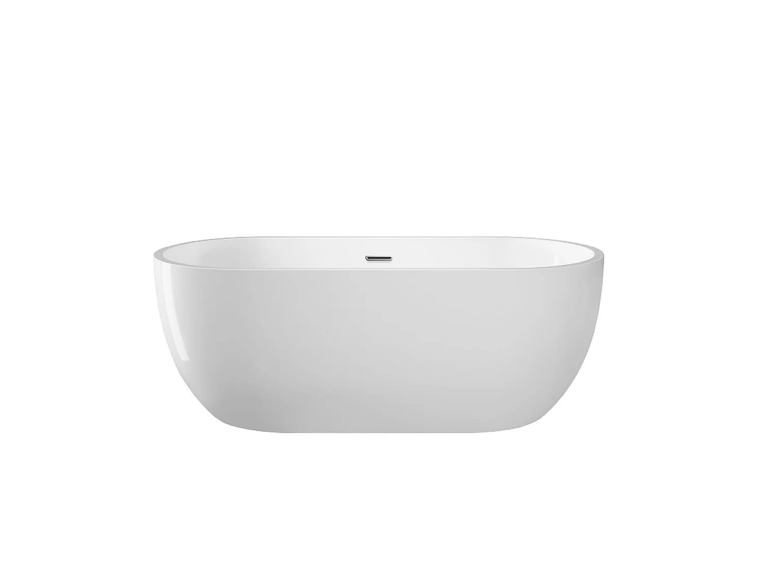 Baignoire îlot design ovale BOSTON blanche 166 cm