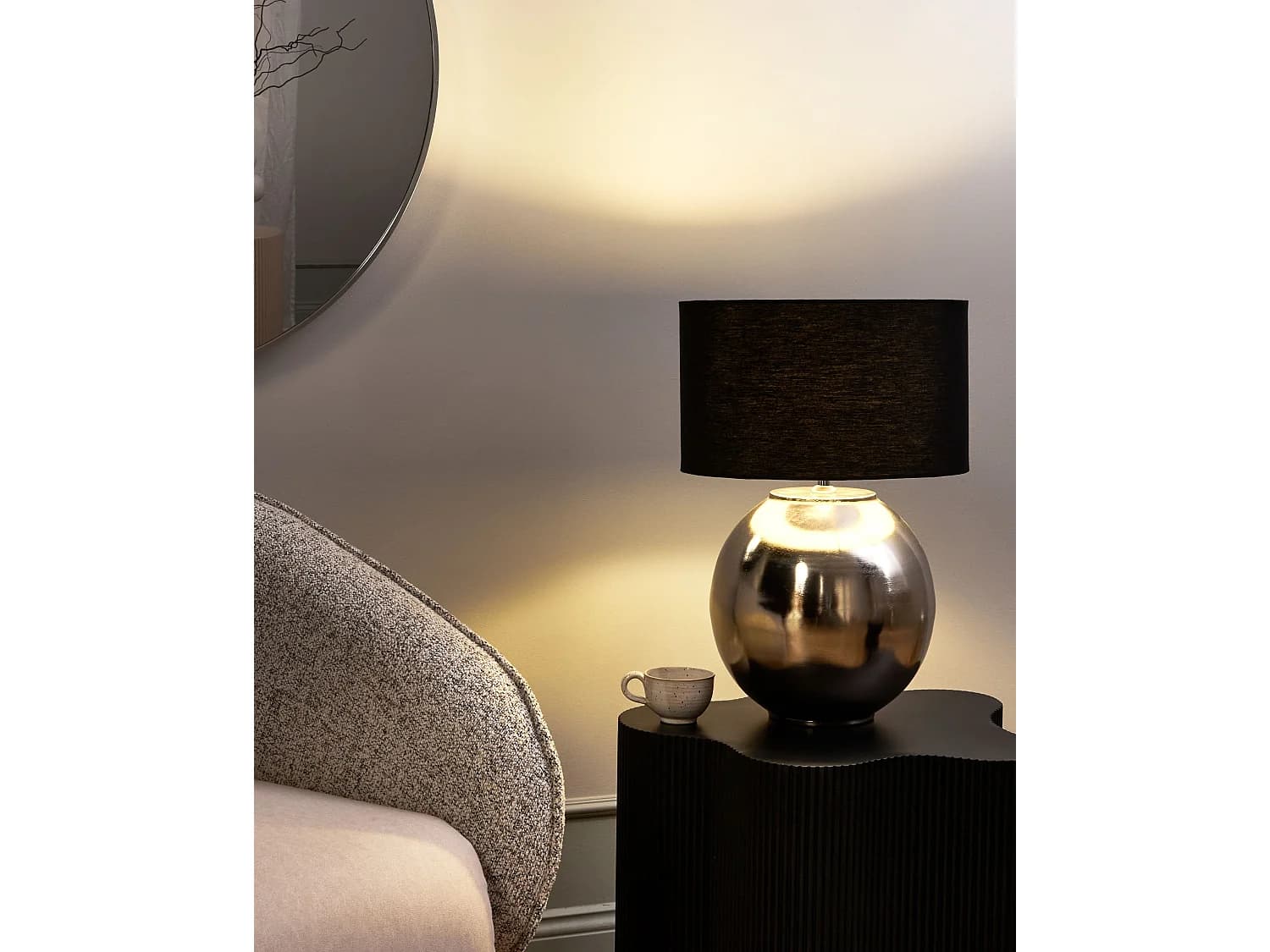 Lampe à poser SOBRAMATI Métal Argenté