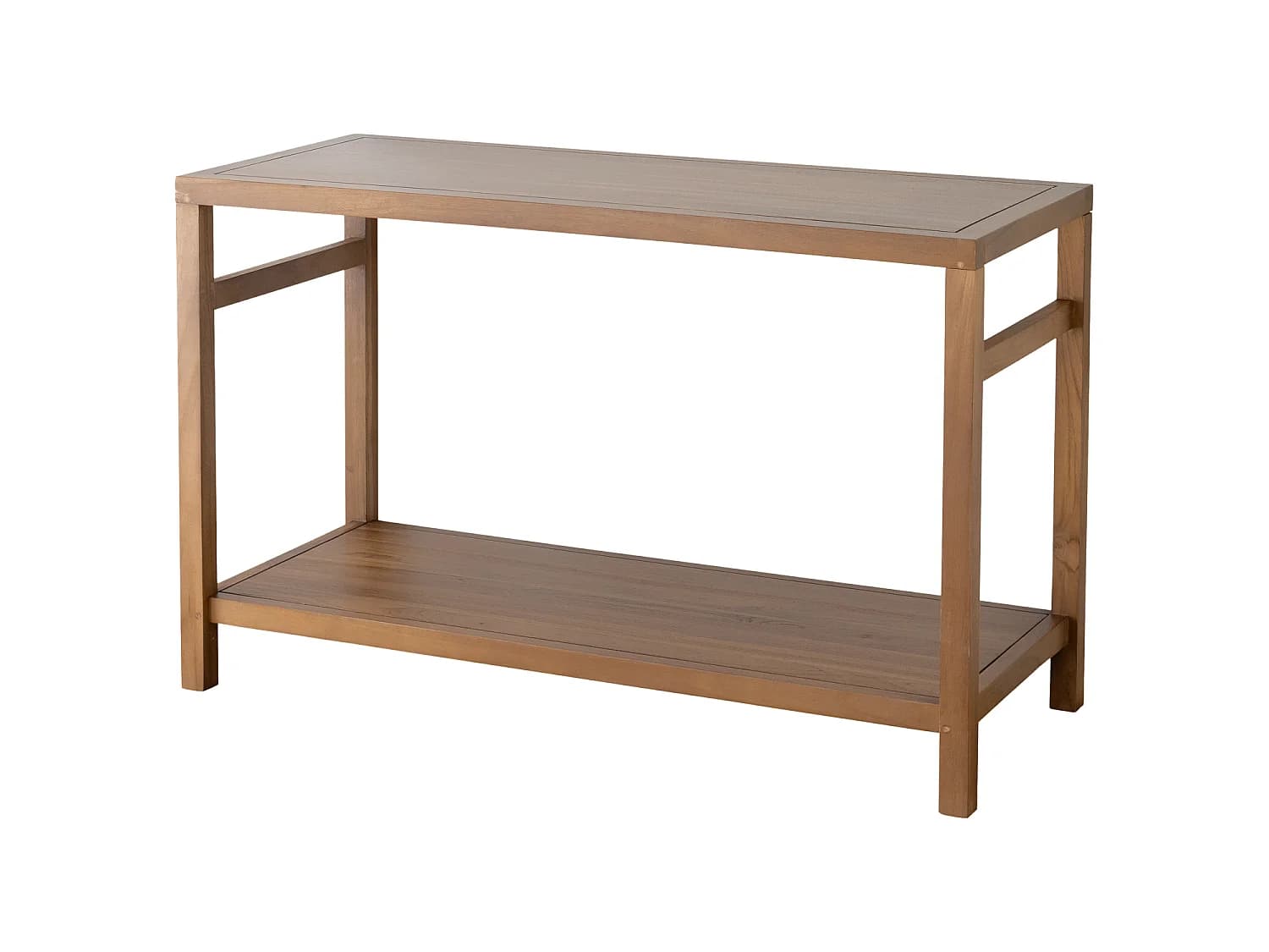 Meuble double vasque en teck massif 120cm DEWI - HAPPY GARDEN
