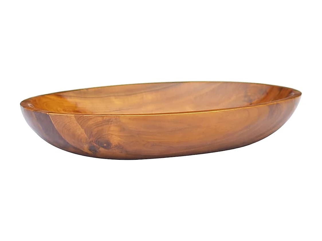 Vasque à poser-Lavabo Bois de teck massif 60x40x10 cm