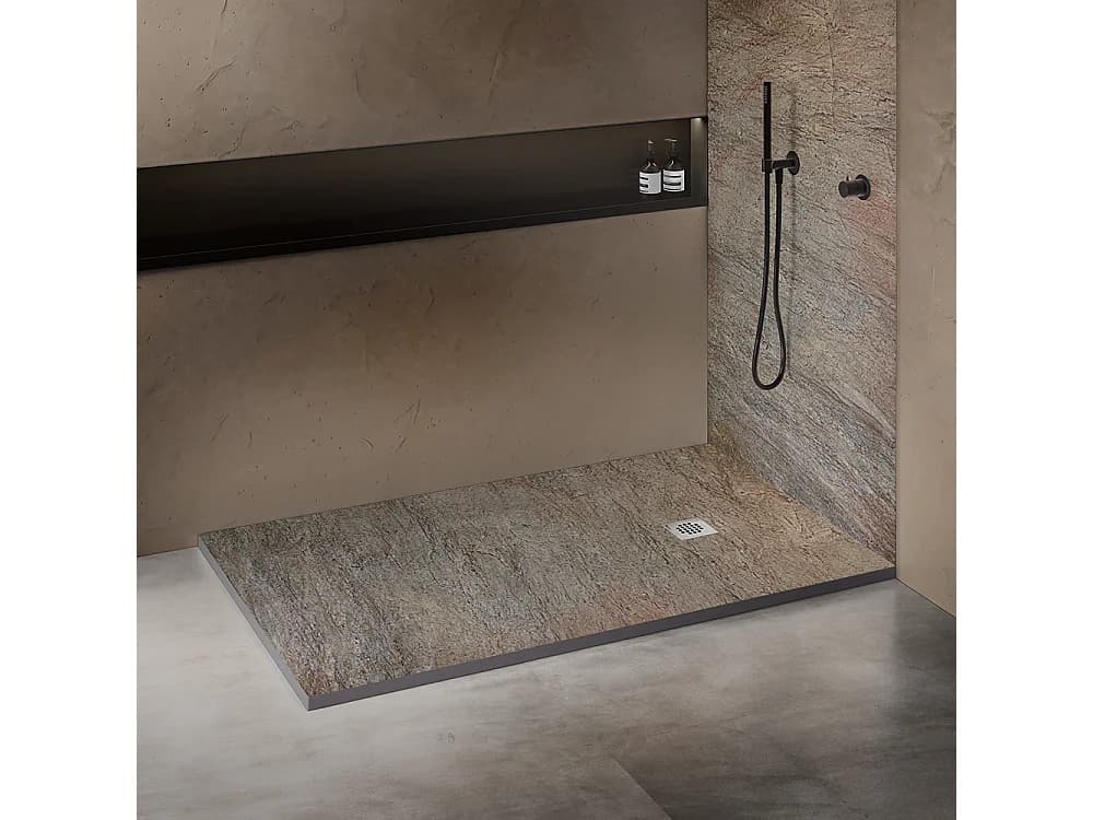Receveur de douche pierre naturelle cuivre 180x90 cm