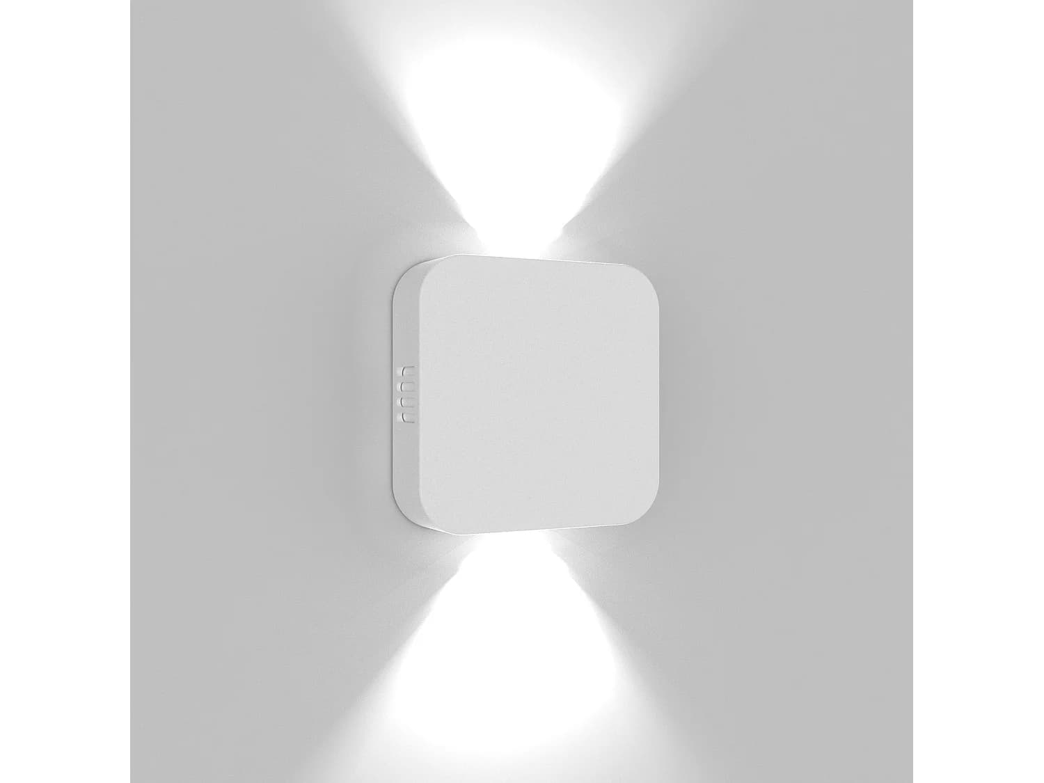 Roller Applique Murale Pour Intérieur Et Extérieur En Aluminium Moulé Sous Pression Blanc Mat Avec Double Émission Led 10.5W Et Protection Ip54