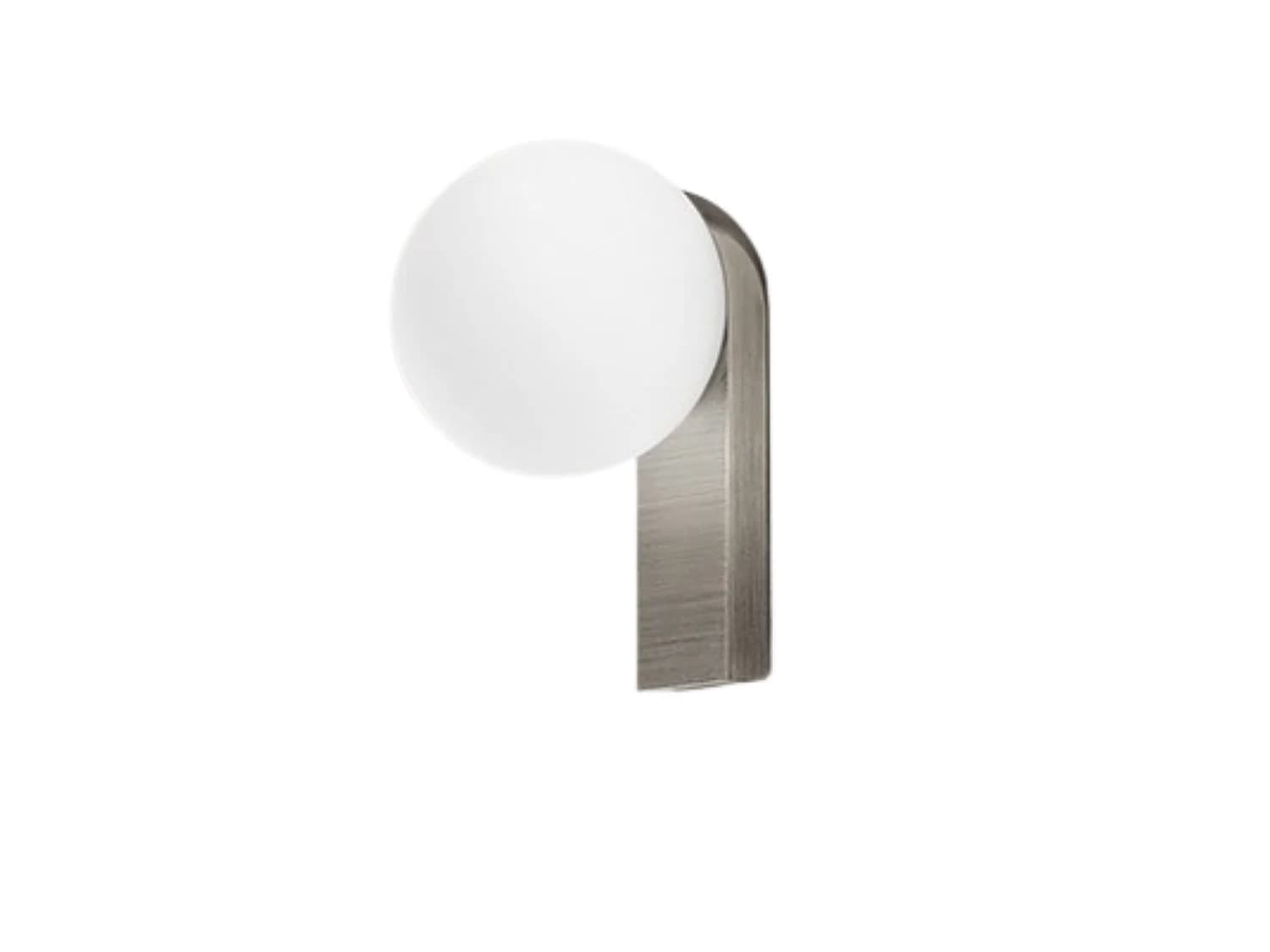 Applique Led En Aluminium Et Verre Soufflé, Gris Titane, 8W 3000K, Design Moderne Et Élégant Pour Intérieur Et Extérieur - Luminaire Par Perenz