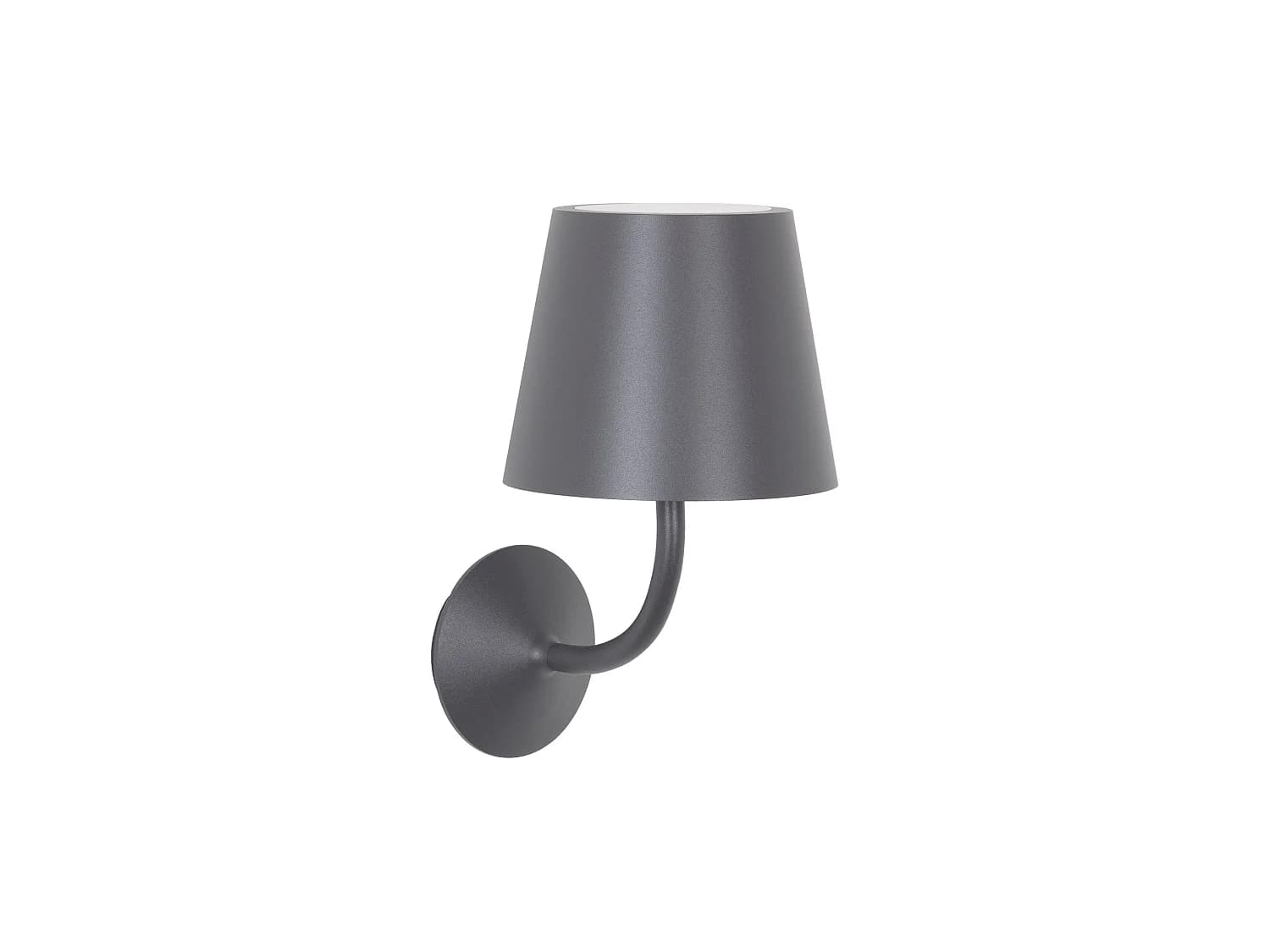Zafferano Poldina 230V Applique D'Extérieur En Aluminium Moulé Sous Pression Gris Foncé Avec Diffuseur En Polycarbonate Transparent Ip54 E27