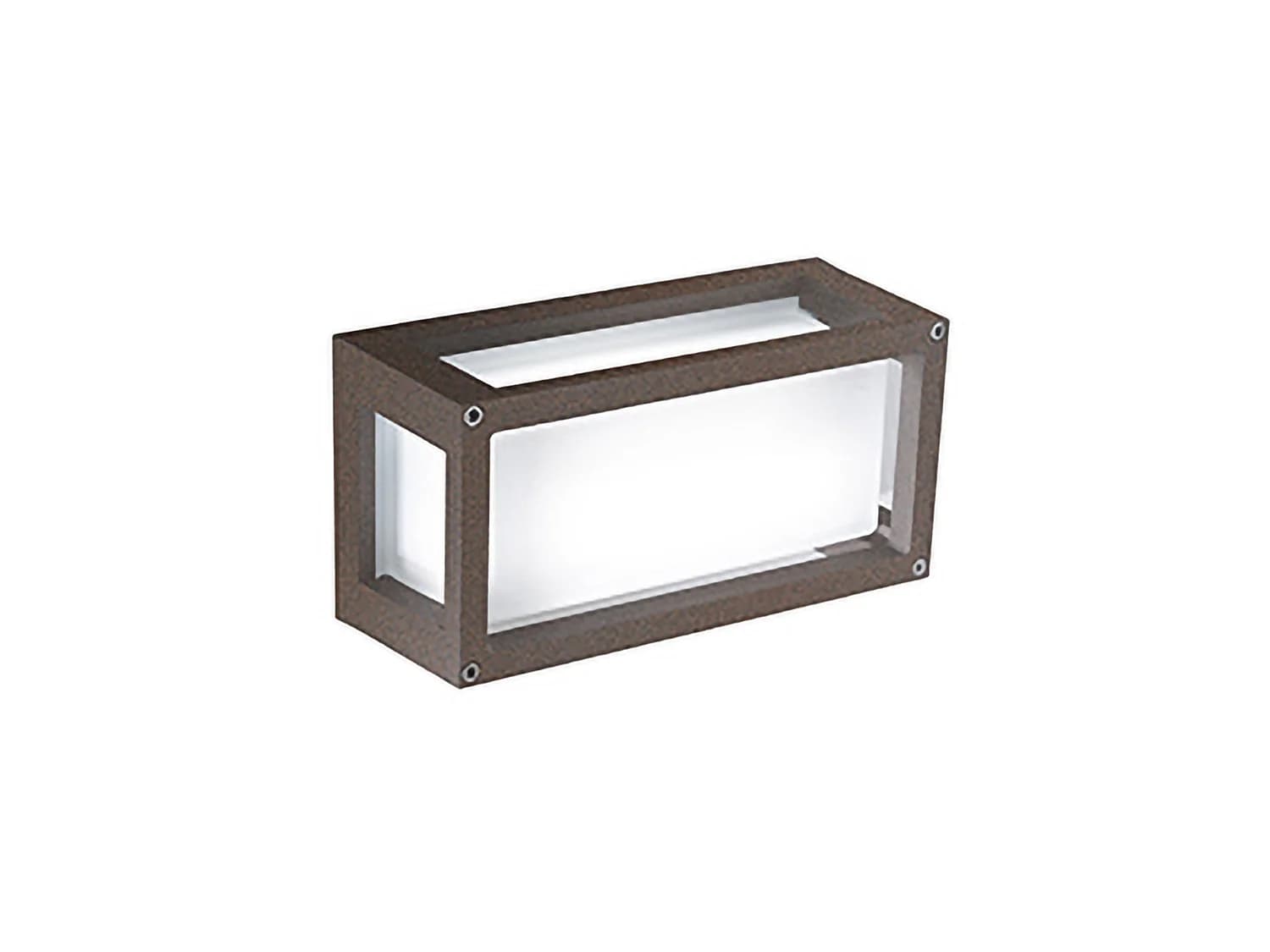 Applique E Plafonnier Led 10W Ip54 En Aluminium Peint Corten, Lumière Chaude 3000K, Design Moderne Et Résistant Pour Extérieurs Et Intérieurs