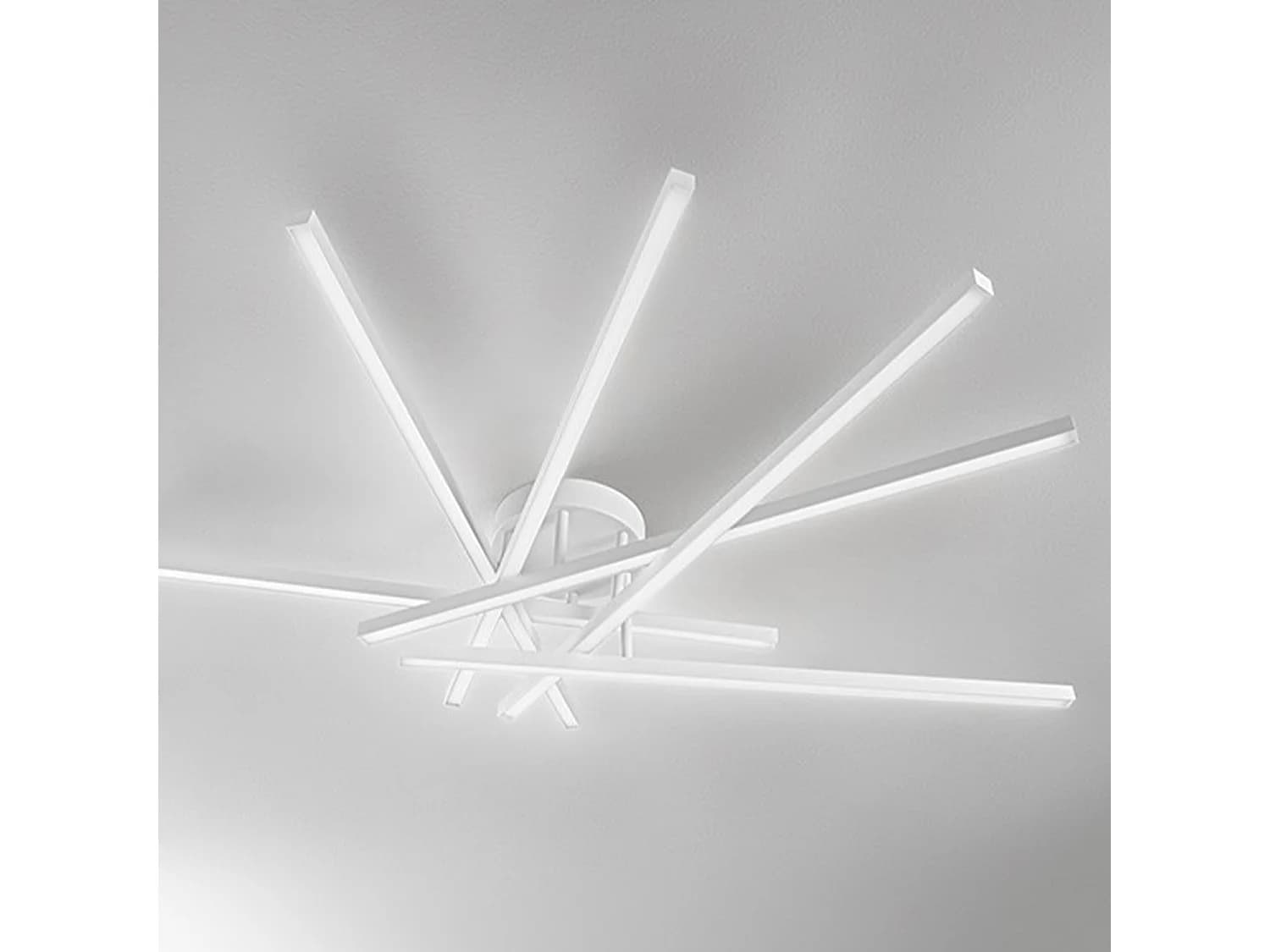 Plafonnier Led 70W En Aluminium Blanc Mat, 4900 Lumens, Variable Avec Sélecteur Cct 3000K/4000K/6000K, Design Moderne Ip20 - Produit Par Perenz