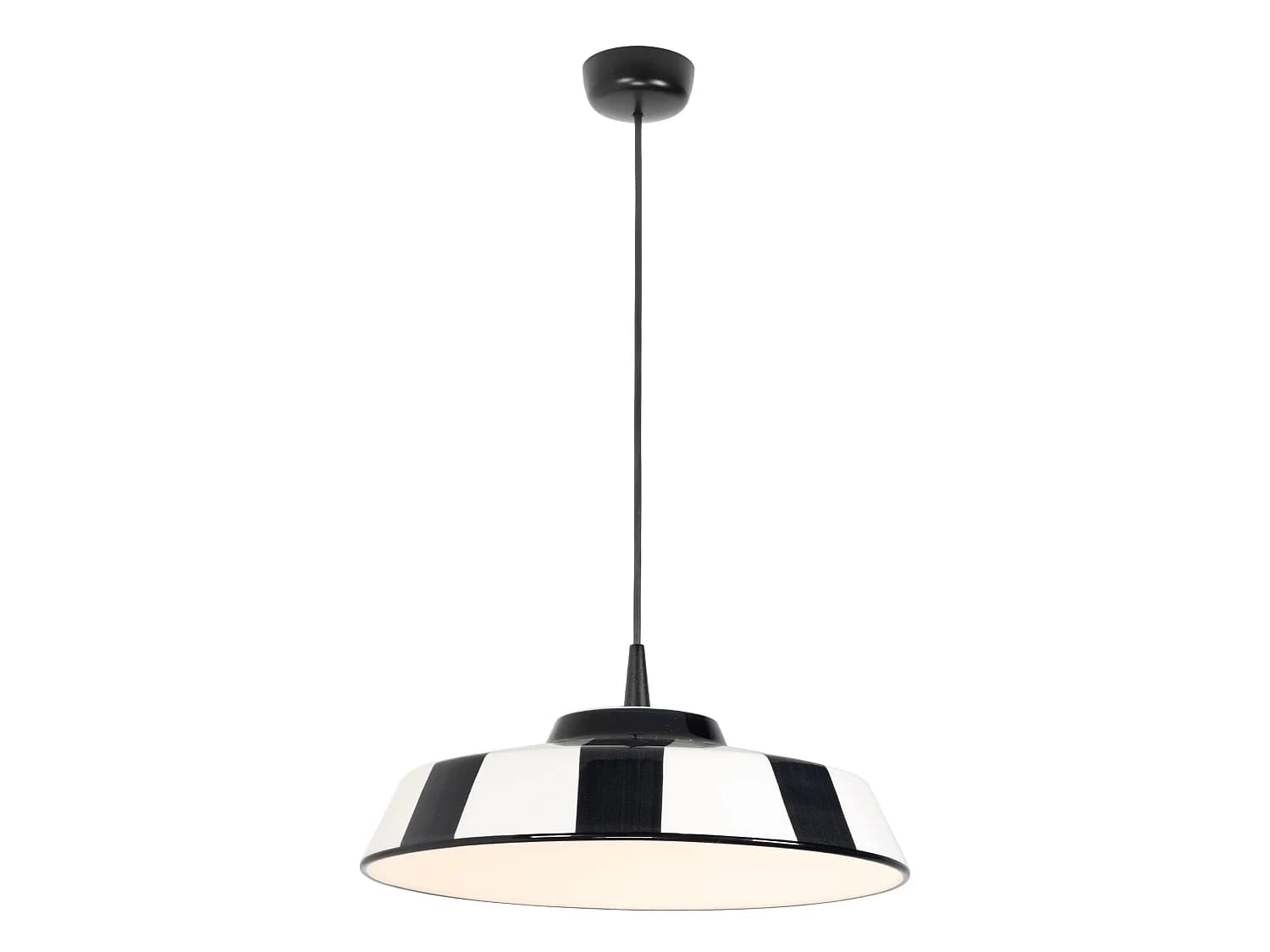 Circus Suspension Led 8W 2700K Diamètre 35Cm Céramique Artisanale Fabriqué En Italie Blanc Et Noir Design Élégant Pour Intérieurs Ip40 Modulaire