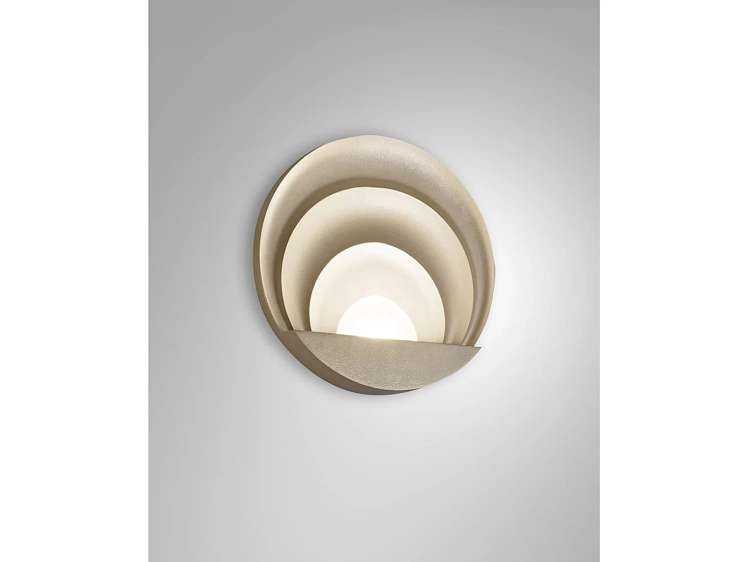 Applique Murale Led Intégrée Sunrise 29 W 3240 Lm 3000 K Or Mat - Structure En Aluminium Moulé Sous Pression Ip20 Design Moderne Et Élégant