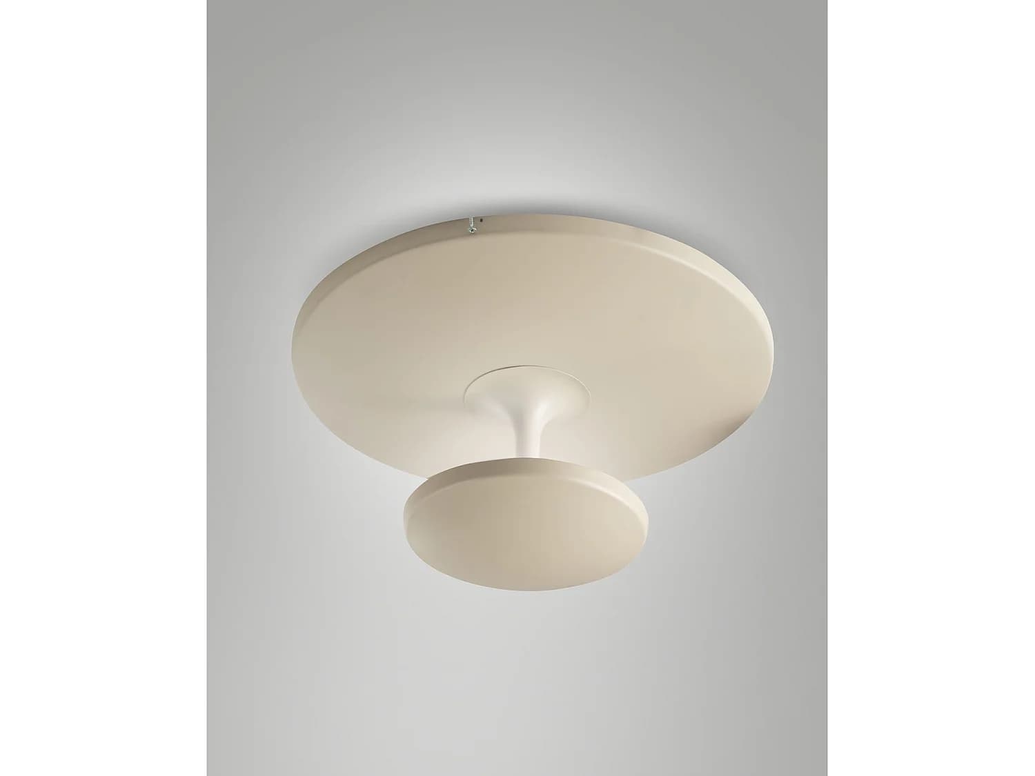 Plafonnier Led Conrad 36 W 4200 Lm 3000 K, Dimmable, Structure En Métal Et Méthacrylate, Ip20, Classe 1, Couleur Sable - Conrad