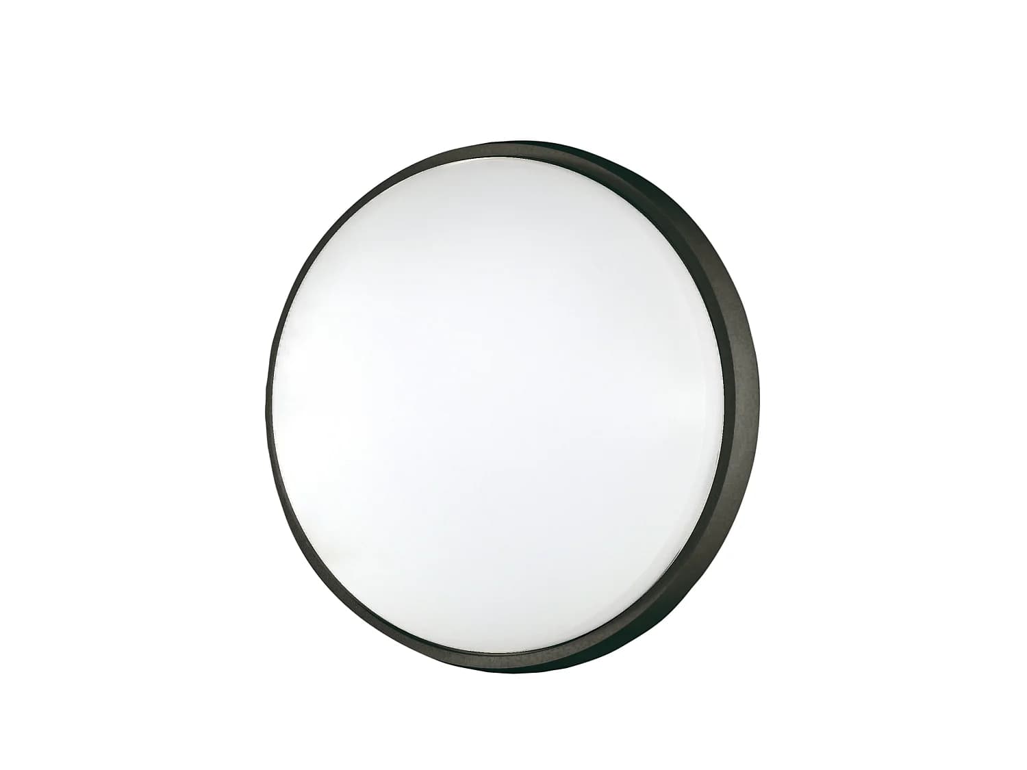 Plafonnier Led Rond Moderne Olly En Aluminium Noir Et Polycarbonate 30 W 3220 Lm 3000 K Ip54 Lampe De Plafond Haute Efficacité 3315-65-101