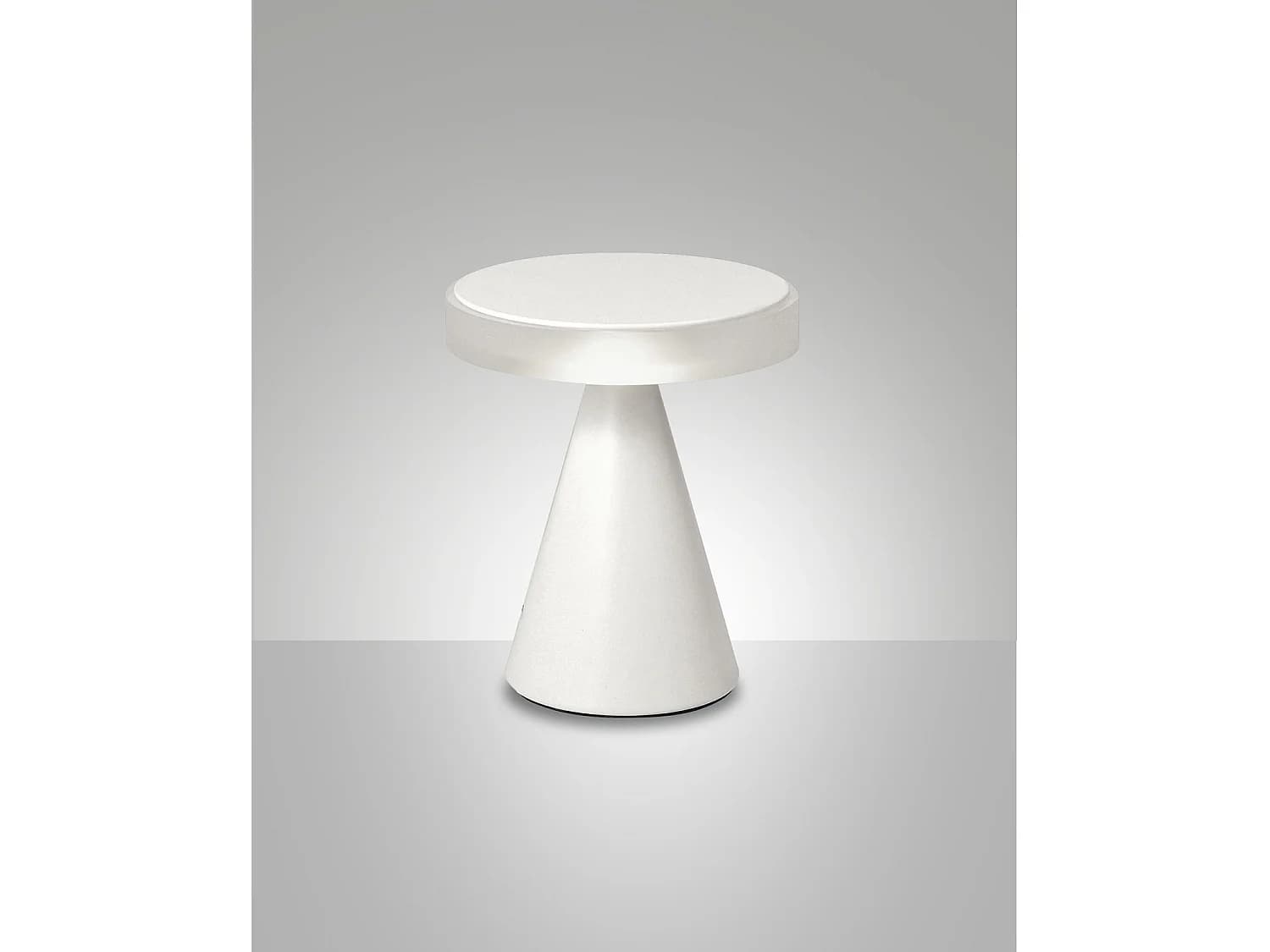 Lampe De Table Led Fabas, Lumière Neutre 8 W 750 Lm 3000 K, Structure En Métal Et Méthacrylate Avec Commande Tactile, Couleur Blanche - Fabas Luce