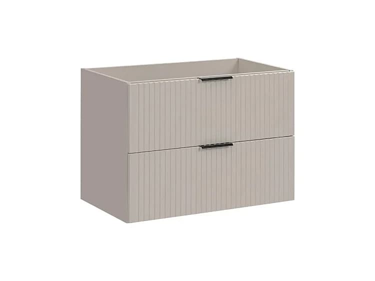 Meuble sous vasque 80 cm 2 tiroirs ADEL CASHMERE 82-80-2S