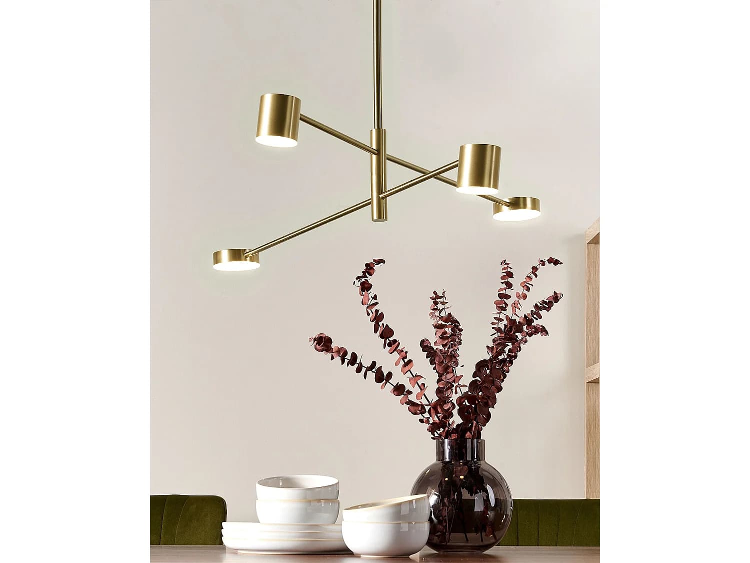 Lampe suspension BANDON Métal Doré