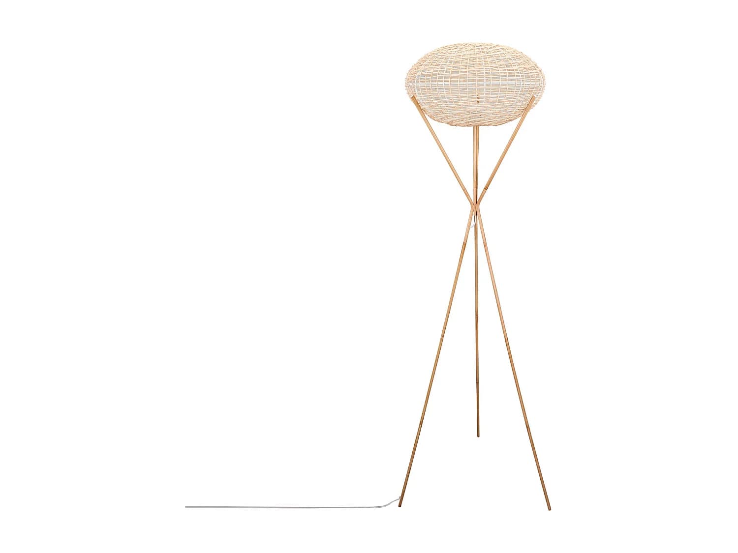 Lampadaire Rotin Ronax Naturel